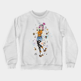 Roller party with friends Crewneck Sweatshirt